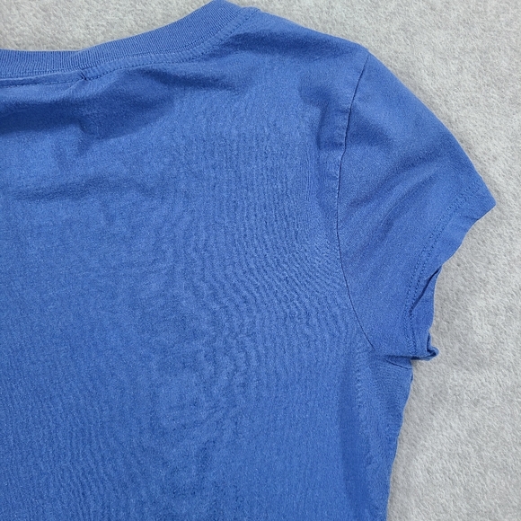 Vintage Y2K Smurfs Graphic Shirt Womans Large Blue Slim Fit Tee Jenny Leigh - Picture 12 of 14